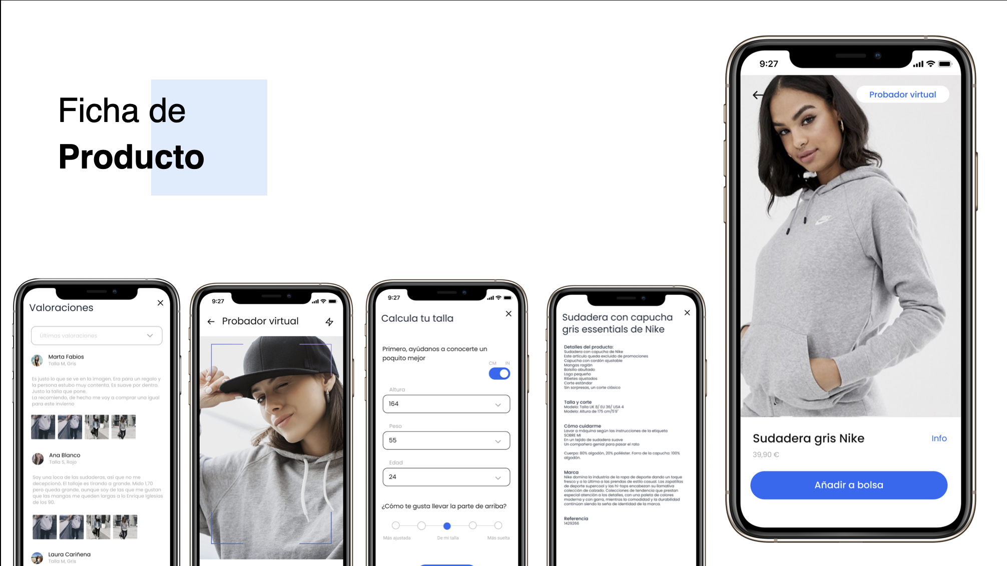 ASOS, ficha de producto