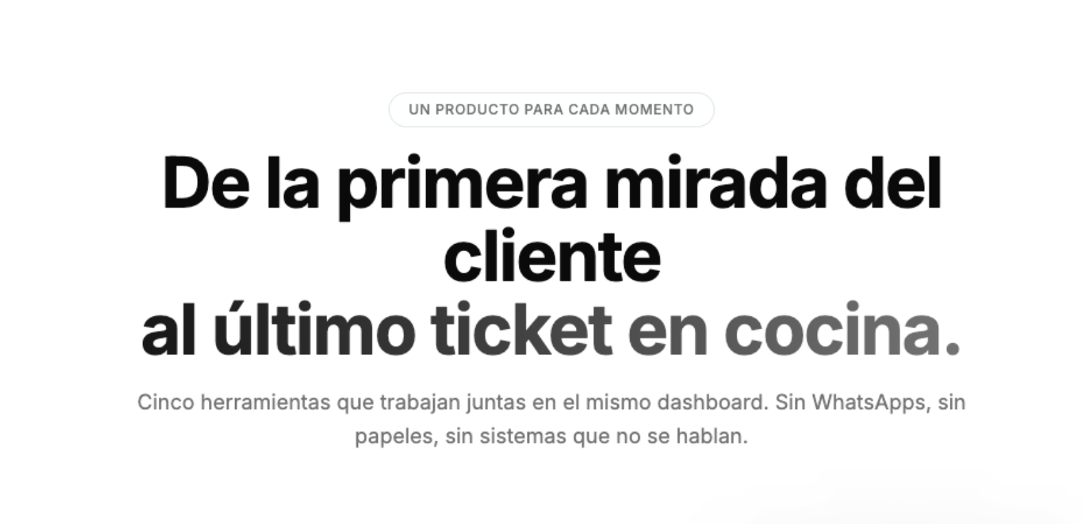NowEat — De la primera mirada del cliente al último ticket en cocina